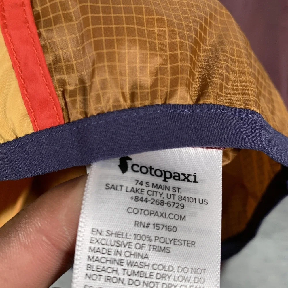 Cotopaxi Jacket Mens Small Multicolor Teca Half Zip Windbreaker Hooded Packable‎